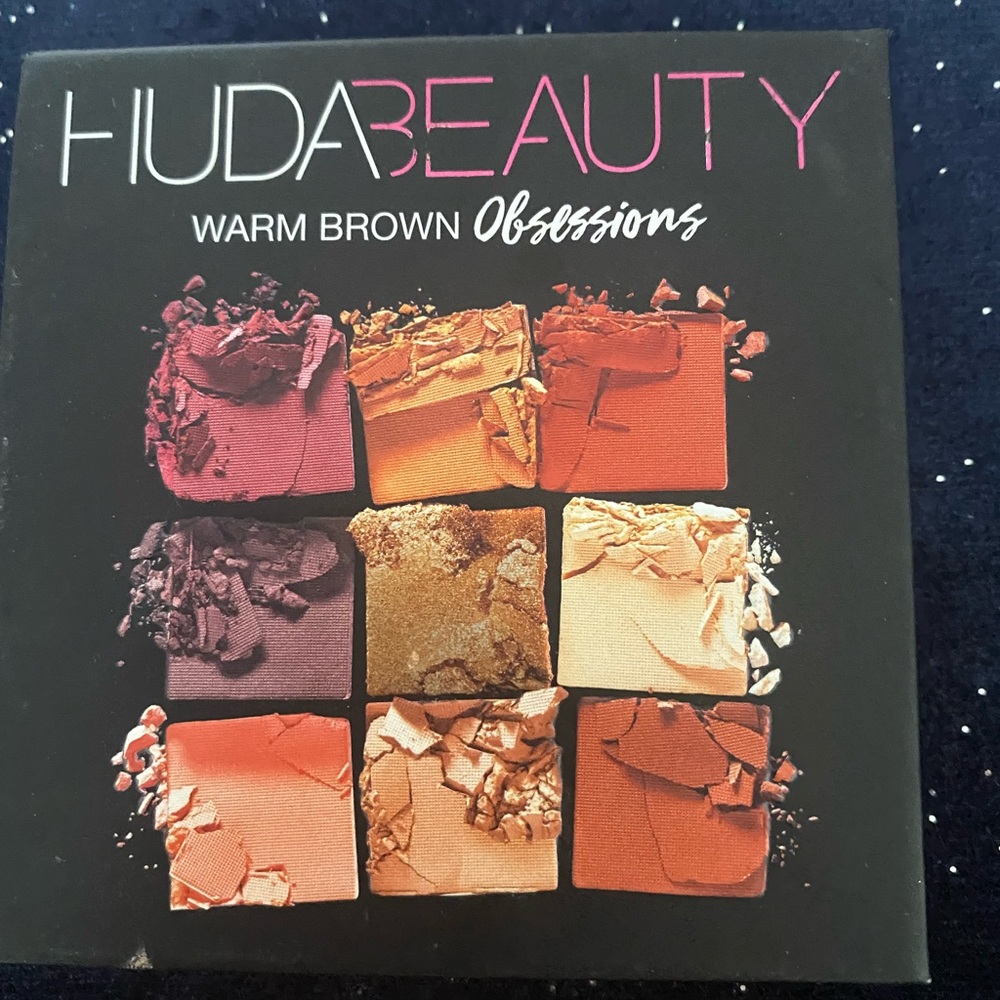 Sephora huda beauty warm brown obsessions eyeshadows palette